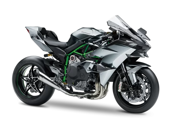 Productfoto Kawasaki H2R op witte achtergrond