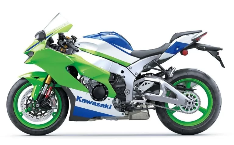 Kawasaki supersport in witte studio