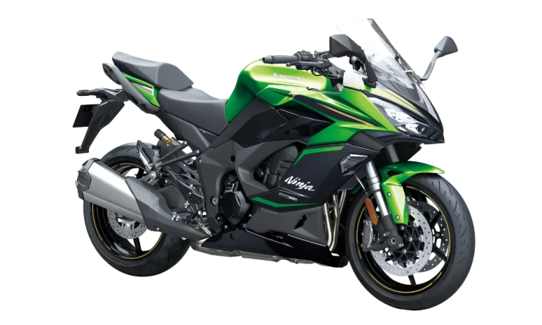 Ninja 1100SX SE in Esmerald Blazed Green / Metallic Diablo Black.