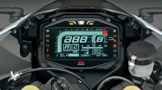 dashboard van de GSX-R1000R