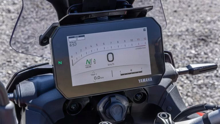 Dashboard van de Yamaha Tracer 9.